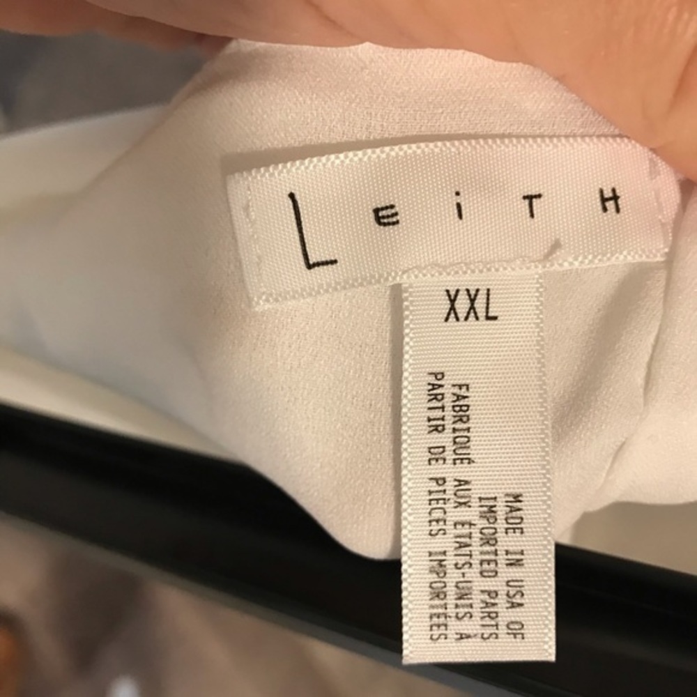 Leith tie waist crepe shorts in ivory - Picture 4 of 4